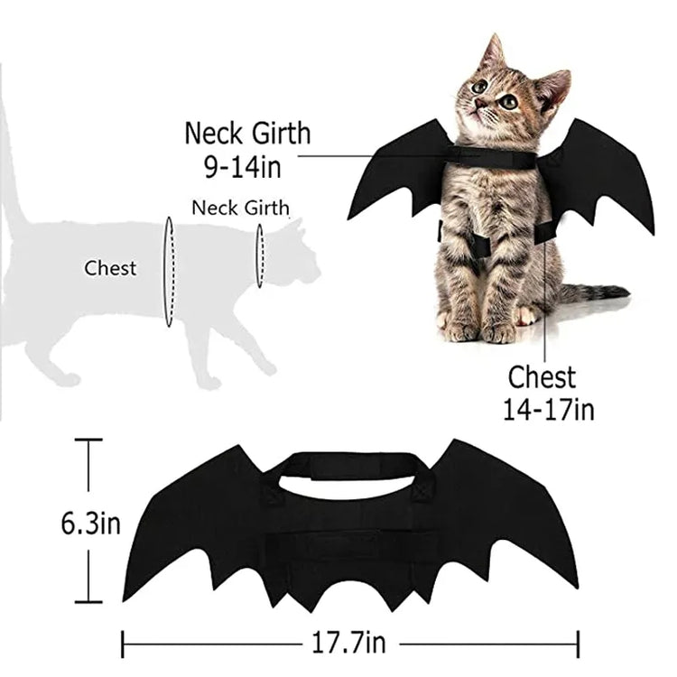 Halloween Bat Wings for your Familiar - JOURNEY artisan soaps & candles