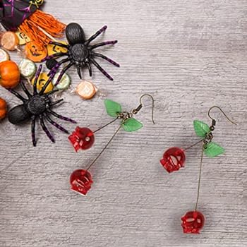 Cherry Skull Earrings