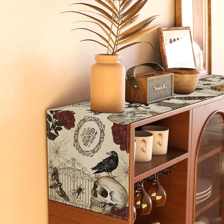 Home Sweet Haunted Home Table Runner - JOURNEY artisan soaps & candles