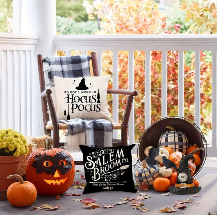 Hocus Pocus Monochrome Cushion Cover