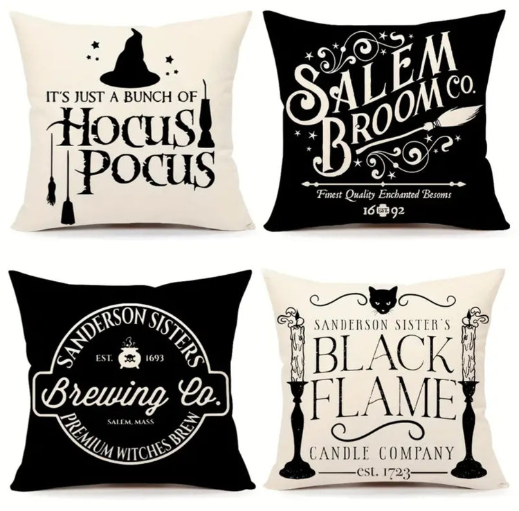 Hocus Pocus Monochrome Cushion Cover