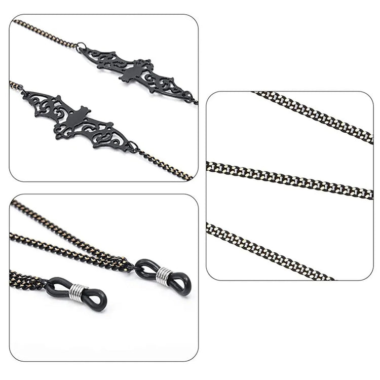 Black Bat Eyeglasses Chain - JOURNEY artisan soaps & candles
