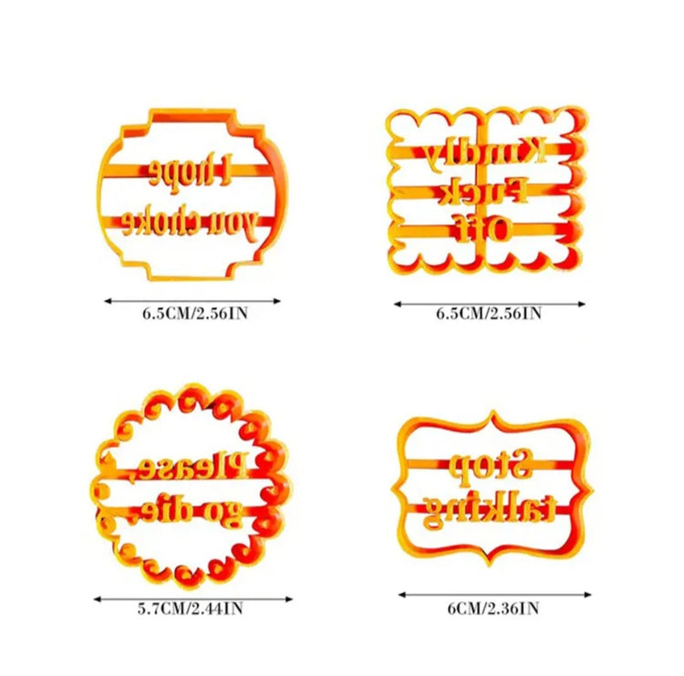 Kindly F*ck off Cookie Stamps - JOURNEY artisan soaps & candles