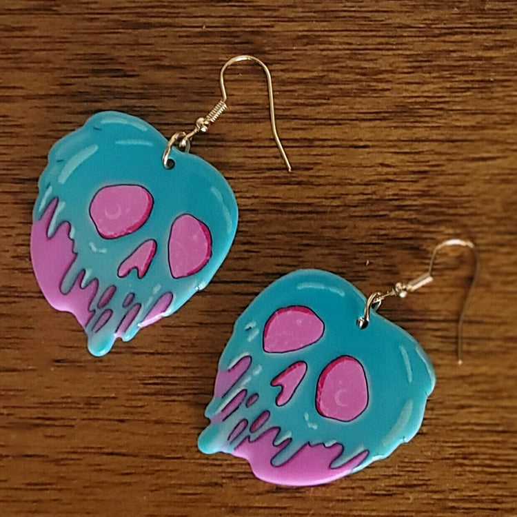 Drip Skull Earrings