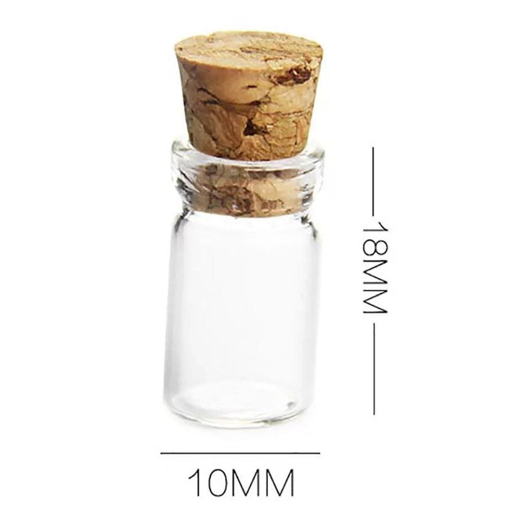 Itty Bitty Glass Jars - Perfect for Spell Jars / Witchy Crafts - JOURNEY artisan soaps & candles