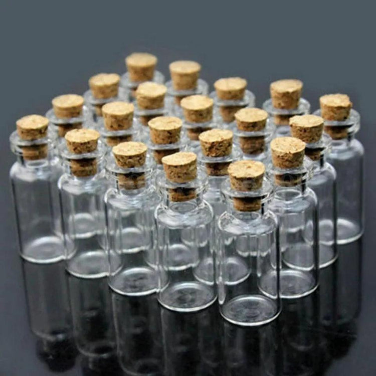 Itty Bitty Glass Jars - Perfect for Spell Jars / Witchy Crafts - JOURNEY artisan soaps & candles