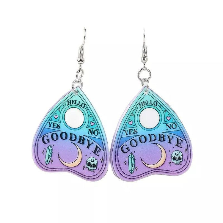 Ouija Planchette Earrings - JOURNEY artisan soaps & candles