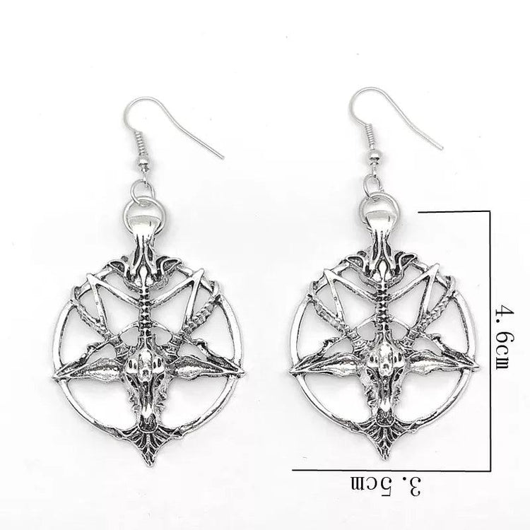 Baphomet Earrings - JOURNEY artisan soaps & candles