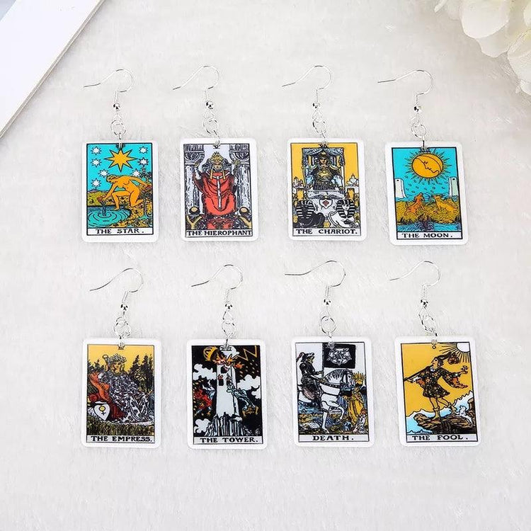 Rider Waite Tarot Earrings - JOURNEY artisan soaps & candles