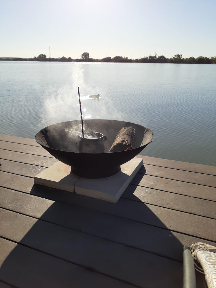 Massive Pentacle Cast Iron Cauldron with Lid - JOURNEY artisan soaps & candles