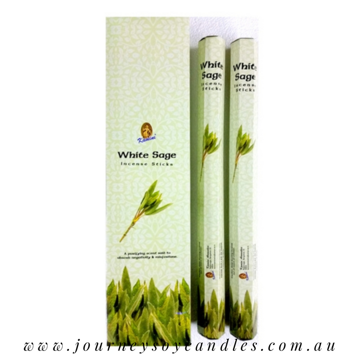 Kamini Garden Incense Sticks, White Sage - JOURNEY artisan soaps & candles