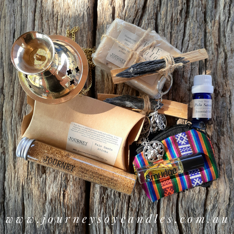 Palo Santo Chips - Perfect for Smudging / Burning with Herbs & Resins - JOURNEY artisan soaps & candles