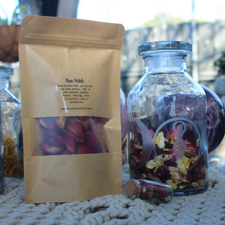 Moon-kissed Ritual Rose Petals - JOURNEY artisan soaps & candles