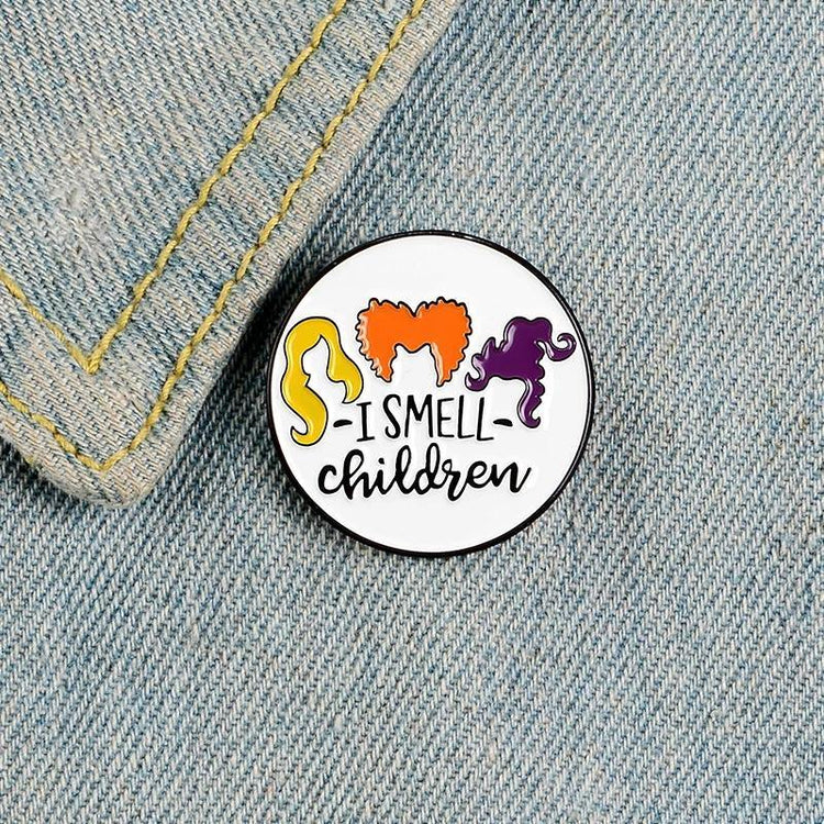 I Smell Children Enamel Pin / Brooch / Badge - JOURNEY artisan soaps & candles