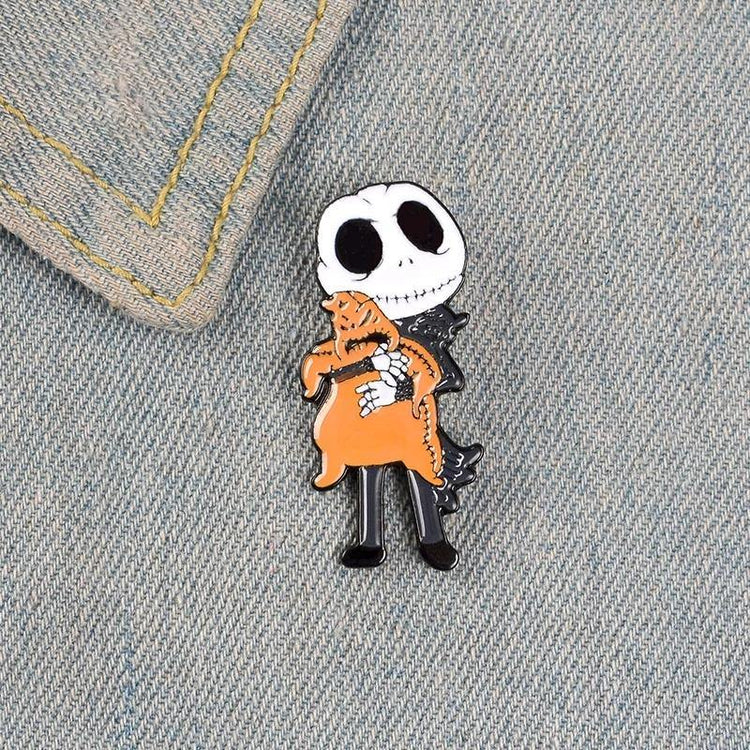 Nightmare Before Christmas Enamel Pin / Brooch / Badge - JOURNEY artisan soaps & candles
