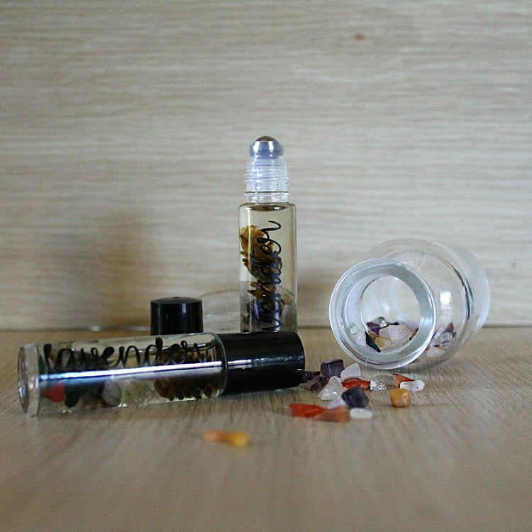 Lavender, Crystal-infused Healing Oil - JOURNEY artisan soaps & candles