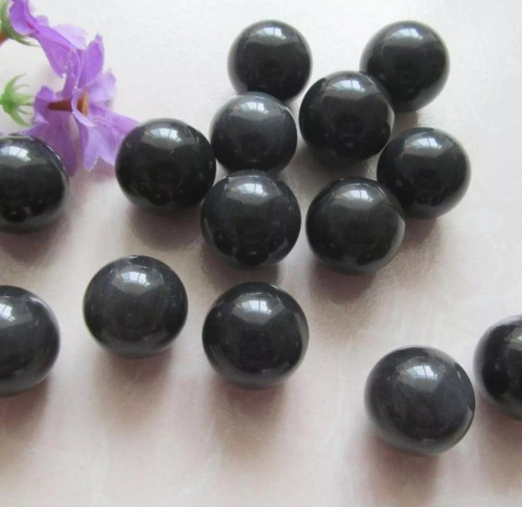 Black Obsidian Mini Sphere + Stand - JOURNEY artisan soaps & candles