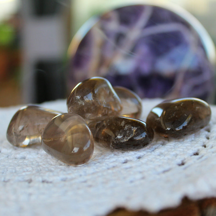 Smokey Quartz Tumbles - JOURNEY artisan soaps & candles