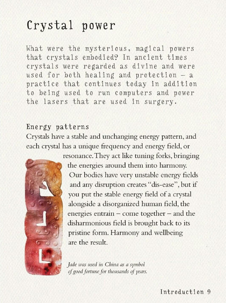 The Little Book of Crystals, Judy Hall - JOURNEY artisan soaps & candles