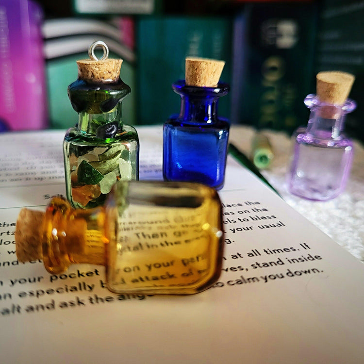 Itty Bitty Glass Jars - Perfect for Spell Jars / Witchy Crafts - JOURNEY artisan soaps & candles