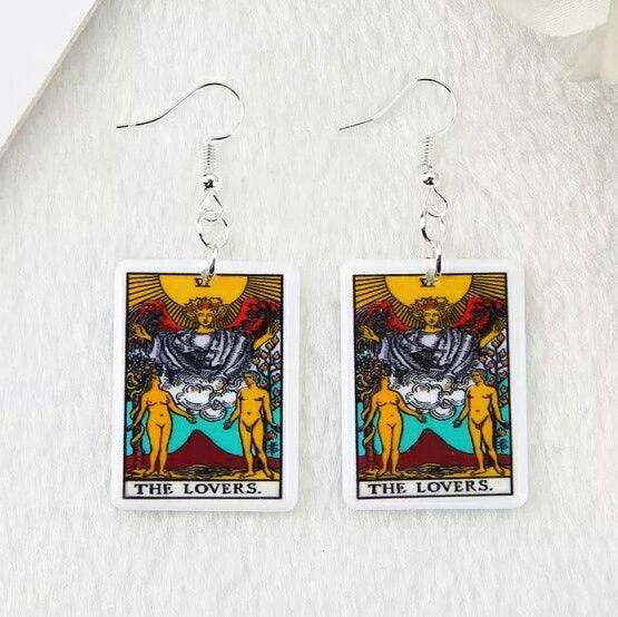 Rider Waite Tarot Earrings - JOURNEY artisan soaps & candles