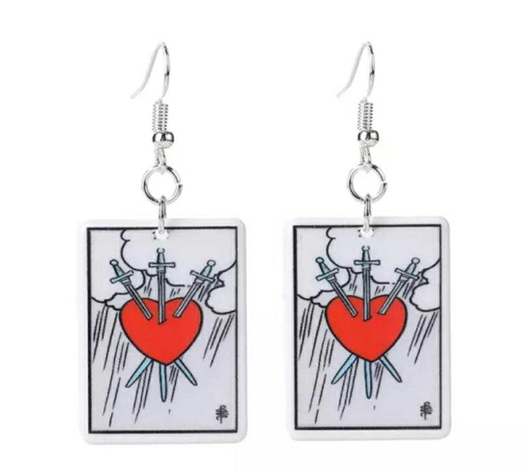 Rider Waite Tarot Earrings - JOURNEY artisan soaps & candles