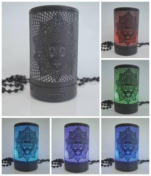 Metal Buddha Ultrasonic Diffuser Package with 2 Free Oils - JOURNEY artisan soaps & candles