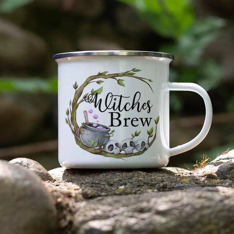 Witches Brew Enamel Cup - JOURNEY artisan soaps & candles