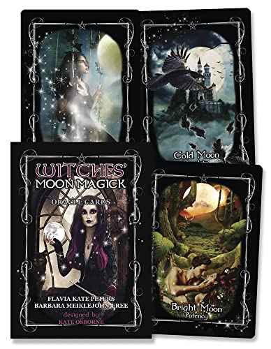 Witches' Moon Magick Oracle Cards by Flavia Kate Peters and Barbara Meiklejohn-Free