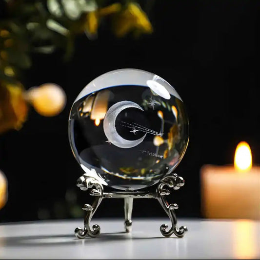 Crescent Moon Sphere + Stand