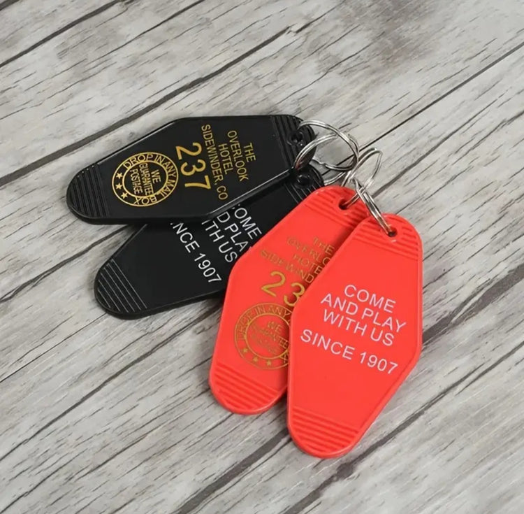 Overlook Hotel Room Door Fob Keychain - JOURNEY artisan soaps & candles