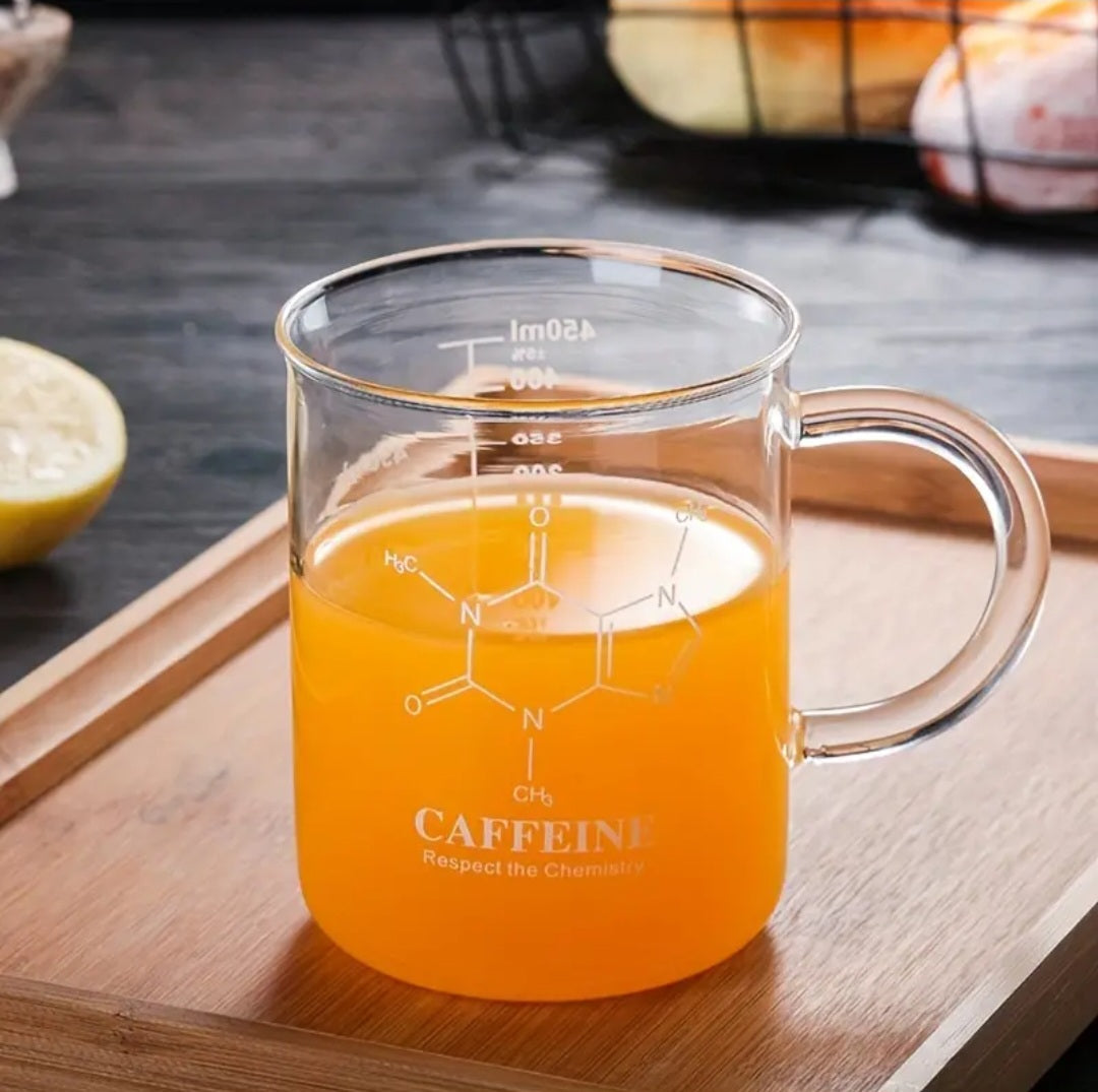 Caffeine Molecule Beaker - JOURNEY artisan soaps & candles