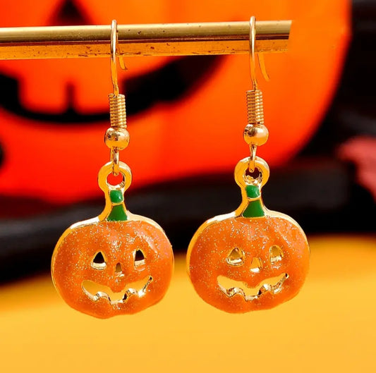 Pumpkin Earrings - JOURNEY artisan soaps & candles