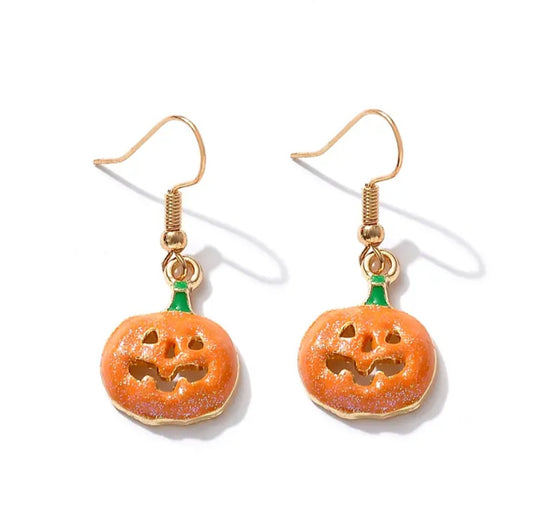 Pumpkin Earrings - JOURNEY artisan soaps & candles