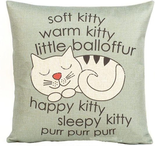 Soft Kitty Cushion Cover