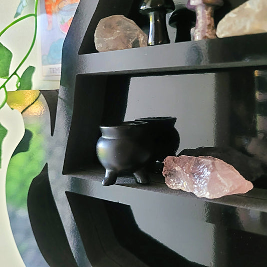 Black Cat Crystal Shelf - JOURNEY artisan soaps & candles