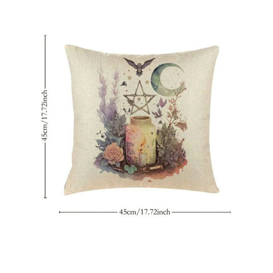 Moon & Star Print Cushion Cover - JOURNEY artisan soaps & candles