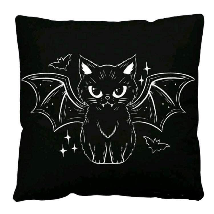 Cute Bat Vampicat Cushion Cover - JOURNEY artisan soaps & candles