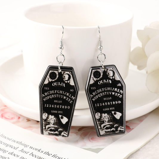 Ouija Coffin Earrings - JOURNEY artisan soaps & candles
