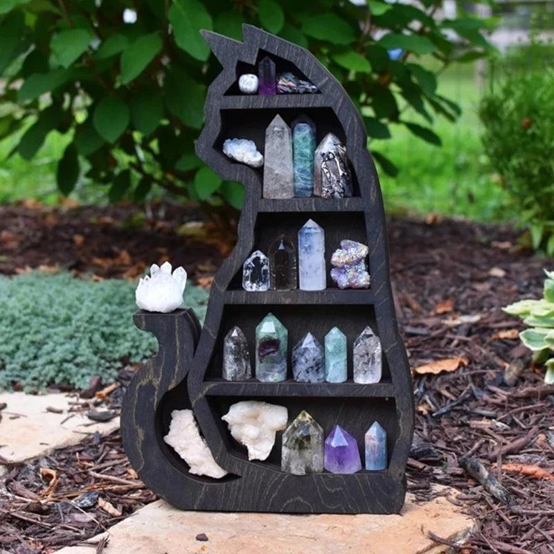 Black Cat Crystal Shelf - JOURNEY artisan soaps & candles