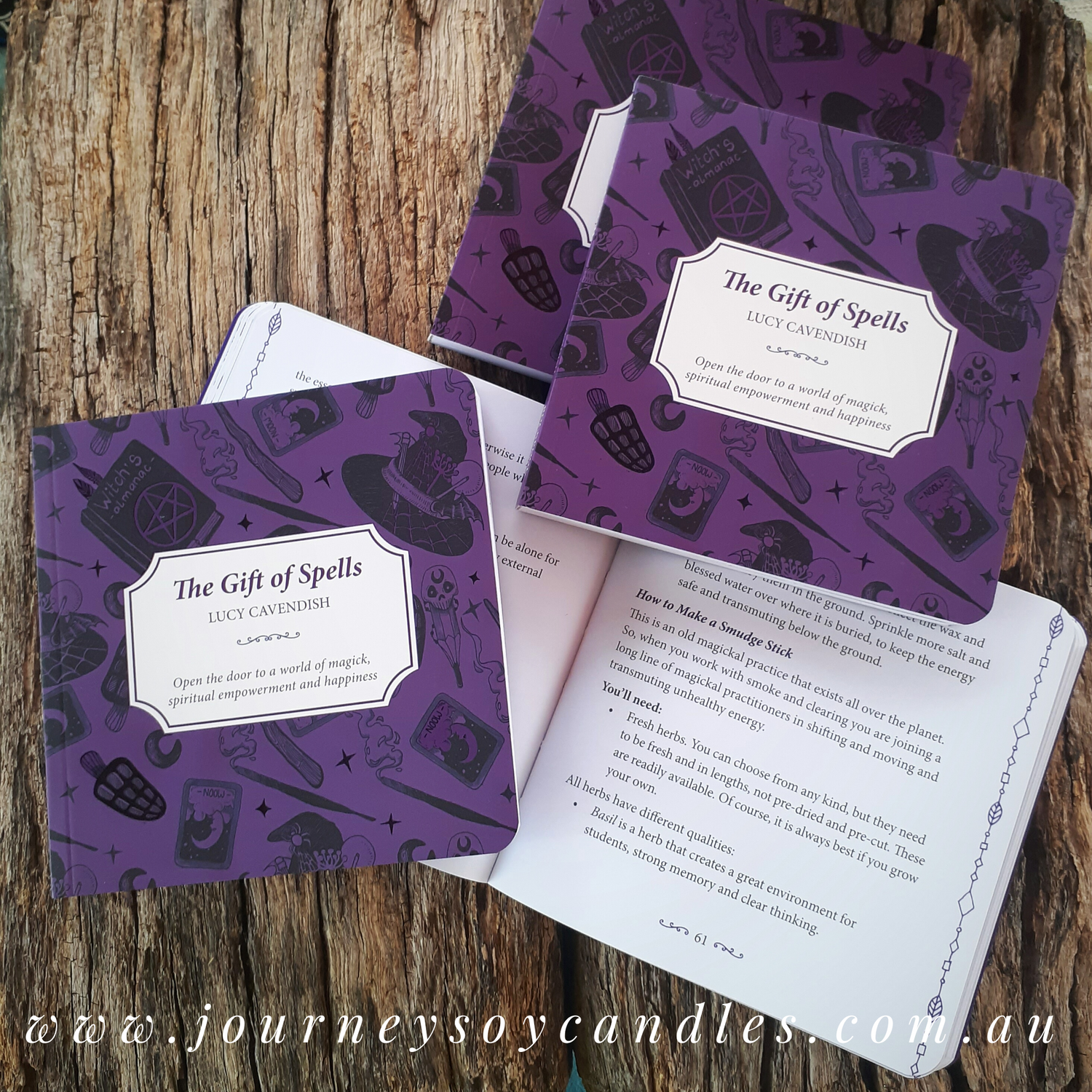 The Gift of Spells: Conjure your best self forward and enhance your magickal life, Lucy Cqvendish - JOURNEY artisan soaps & candles