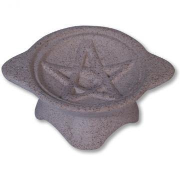Pentagram Incense / Charcoal Burner with Free Tongs - JOURNEY artisan soaps & candles