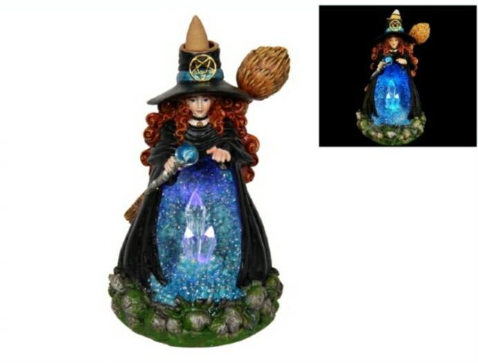 Witch Backflow Incense Burner with Free Backflow Incense - JOURNEY artisan soaps & candles