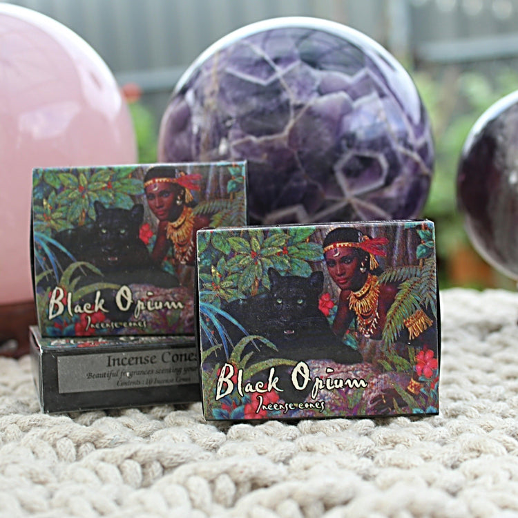 Kamini Black Opium Dhoop Cones - JOURNEY artisan soaps & candles