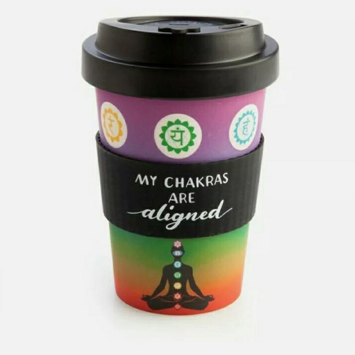 Eco-to-Go My Chakras are Aligned Bamboo Travel Cup with Sleeve - JOURNEY artisan soaps & candles