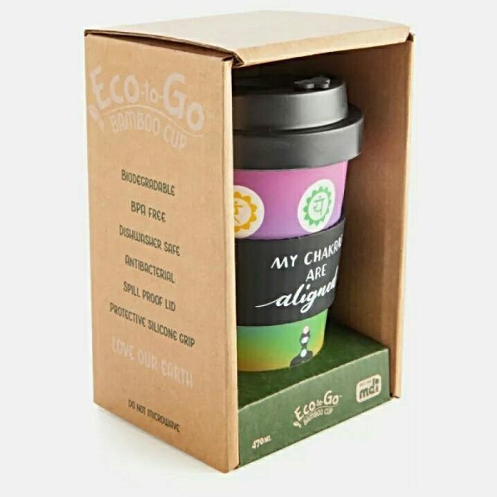 Eco-to-Go My Chakras are Aligned Bamboo Travel Cup with Sleeve - JOURNEY artisan soaps & candles