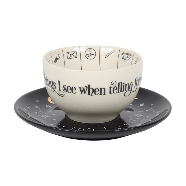 Fortune Telling Teacup & Saucer - JOURNEY artisan soaps & candles