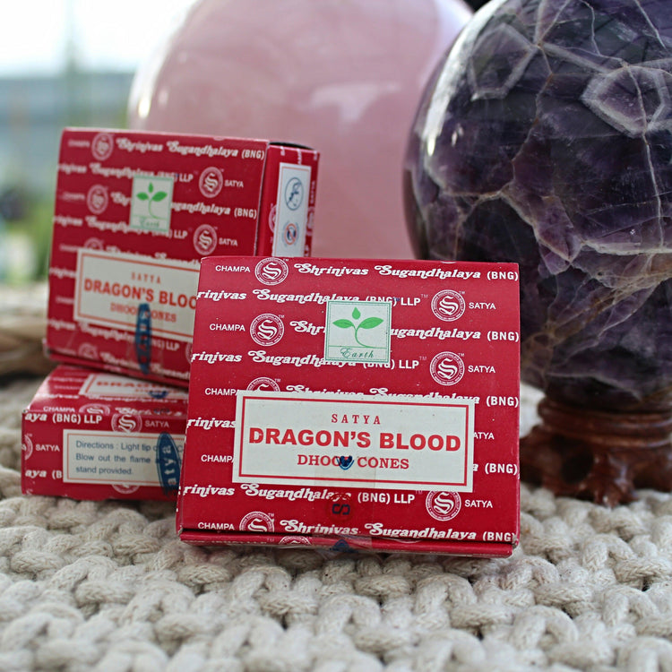 Satya Dragon's Blood Dhoop Cones - JOURNEY artisan soaps & candles