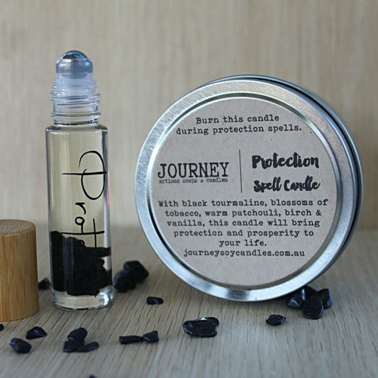 Protection, Crystal-infused Healing Oil - JOURNEY artisan soaps & candles
