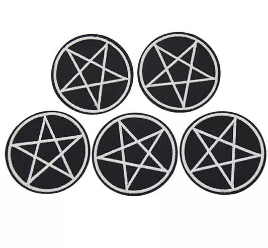 Pentacle Sew-On Patch - JOURNEY artisan soaps & candles